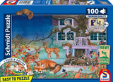 Puzzle - SCHMIDT SPIELE - Visite nocturne des animaux - 100 pieces - Des 6 ans