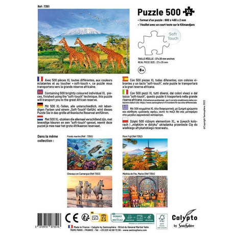 Puzzle - SENTOSPHERE - Calypto - 500 pieces XL - Girafes - Des 8 ans