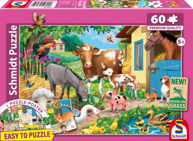 Puzzle - SCHMIDT SPIELE - Animaux de la ferme - 60 pieces - Des 5 ans