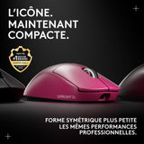 Souris - Sans fil - Logitech G - PRO X Superlight 2c - Rose