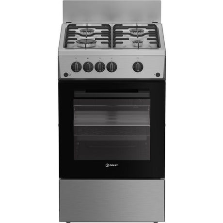 Cuisiniere a gaz - INDESIT - I5G1KMS - 4 foyers - 10,4 KWh - L50 cm - Silver
