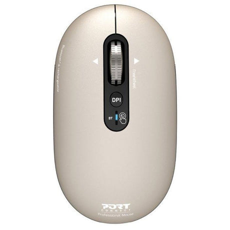 Souris sans fil - PORT Designs - 910500 PURE - Bluetooth - Rechargeable - Beige clair