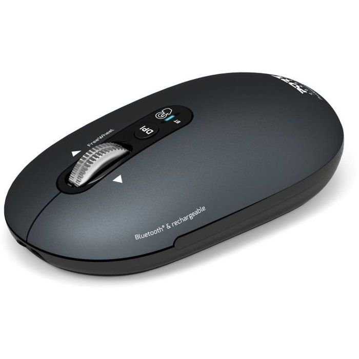 Souris sans fil - PORT Designs - 910501 PURE - Bluetooth - Rechargeable - Gris anthracite