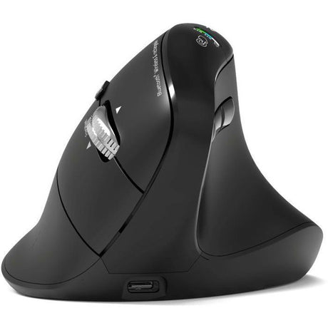 Souris sans fil - PORT Designs - 910204 ERGO AUDITOR - Bluetooth & 2.4 GHz - Rechargeable - Noir