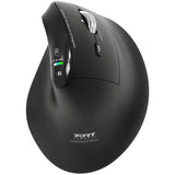 Souris sans fil - PORT Designs - 910204 ERGO AUDITOR - Bluetooth & 2.4 GHz - Rechargeable - Noir