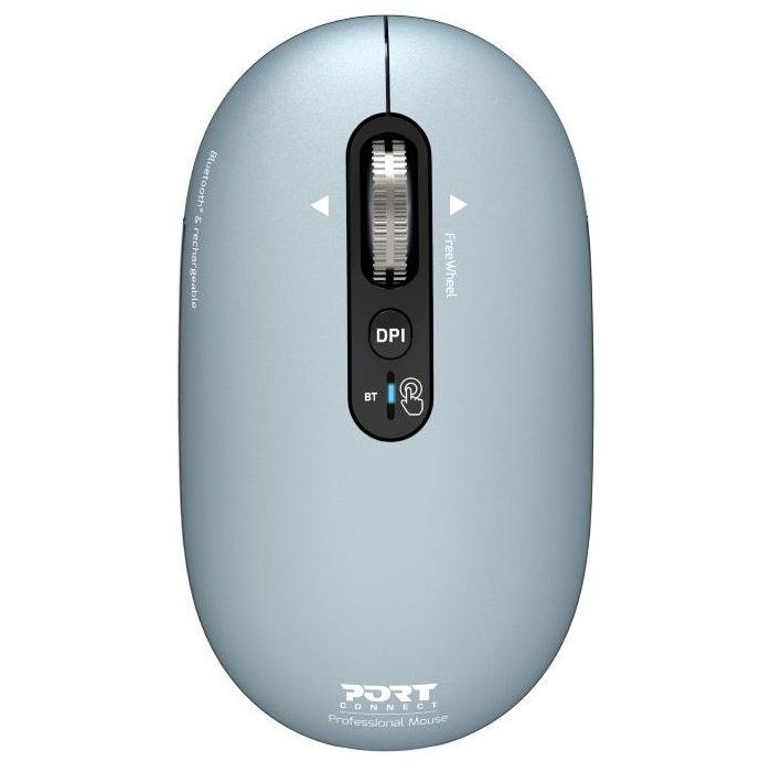 Souris sans fil - PORT Designs - 910500 PURE - Bluetooth - Rechargeable - Bleu sombre