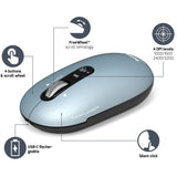 Souris sans fil - PORT Designs - 910500 PURE - Bluetooth - Rechargeable - Bleu sombre
