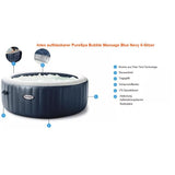 Spa gonflable INTEX - Blue Navy - 216 x 71 cm - 6 places - Rond - 28432NP