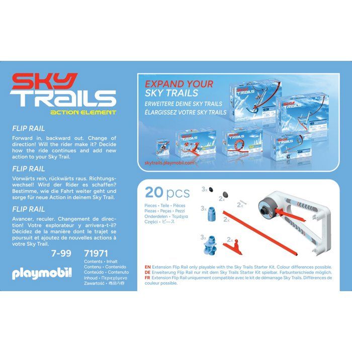 Sky Trails: Flip Rail, Set d'action, Circuit aérien, 20 pieces, des 7 ans