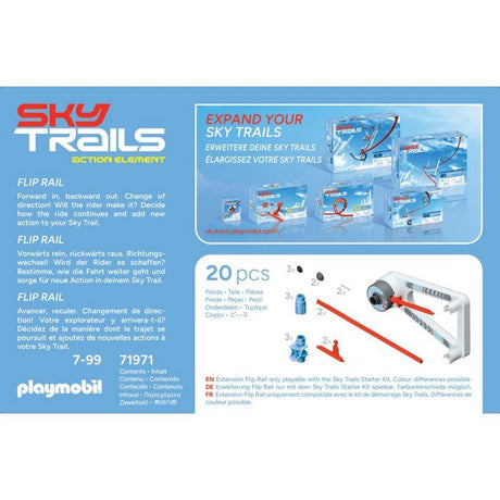 Sky Trails: Flip Rail, Set d'action, Circuit aérien, 20 pieces, des 7 ans