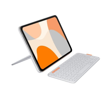 Etui clavier - Logitech - Flip Folio - Pour iPad et iPad Air 11 pouces (M4 et M5) (M2, M3 & M4) (5e génération) - Gris pâle