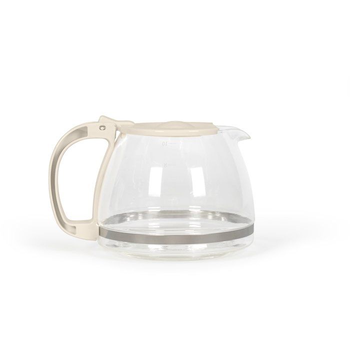 Cafetiere électrique - LIVOO - DOD200C - 750 W - 1,25 L - 10 a 12 tasses - Blanc cassé