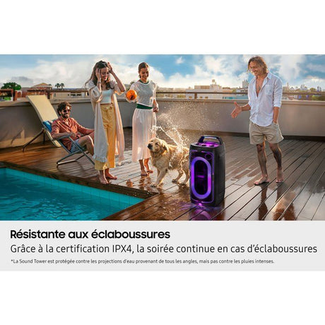 Enceinte - SAMSUNG - MX ST40F/XE - 160 W - Effets lumineux - Bluetooth - Batterie 16h - Noir