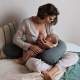 Coussin de maternité - BEABA - Big Flopsy - Fleur de coton - Gris mineral