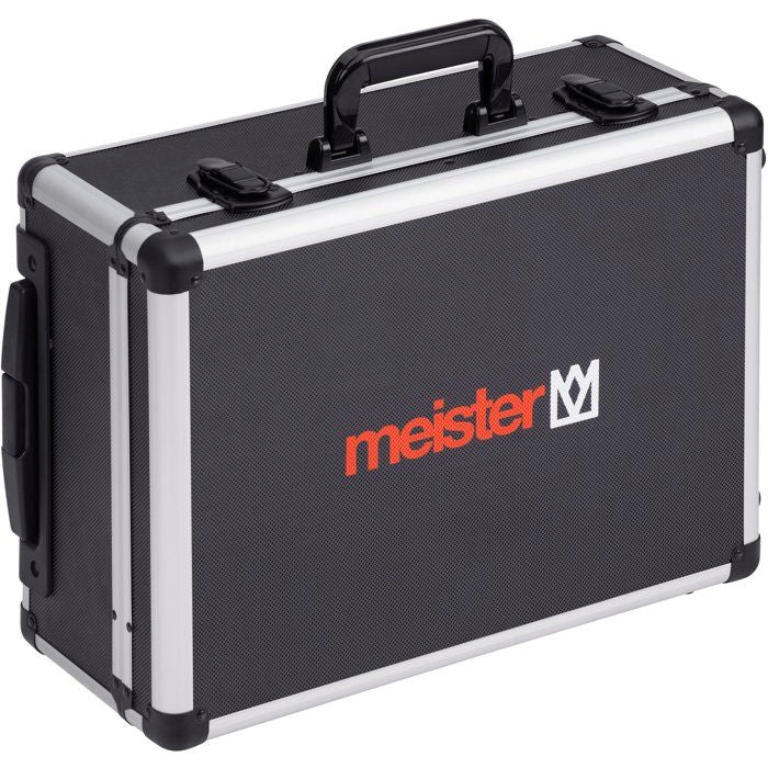 Trolley a outils vide - MEISTER - Alu - 46 x 35 x 19 cm - Compartiments 15 + 6 - Poignée extensible + 2 roulettes