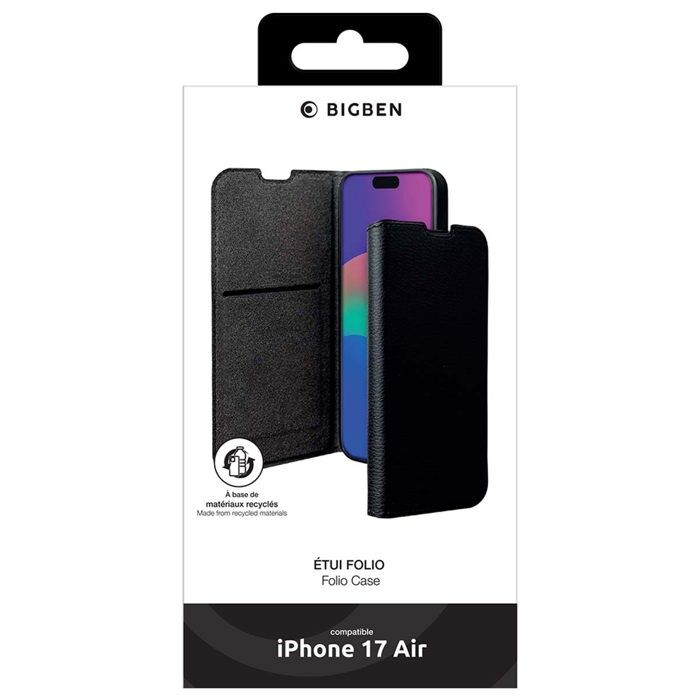 Etui a rabat - IPhone Air - Noir