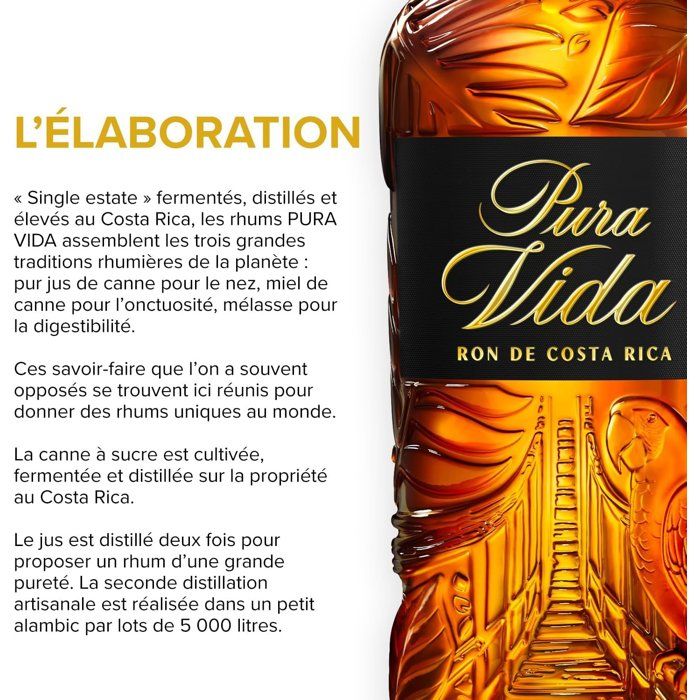 Pura Vida - Ańejo - Rhum - 37,5% Vol. - 70cl