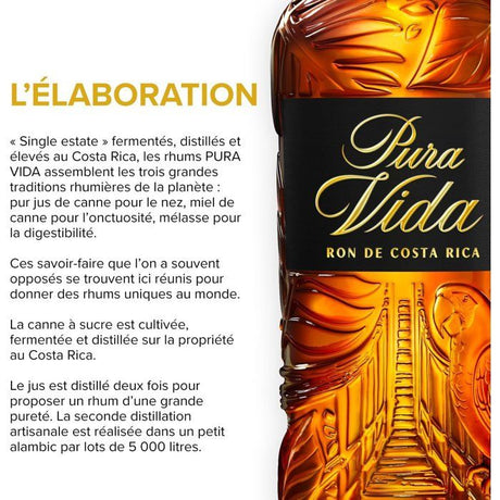 Pura Vida - Ańejo - Rhum - 37,5% Vol. - 70cl