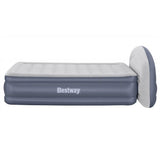 Matelas gonflable - BESTWAY - 671BD Queen - Pompe électrique intégrée - Tete de lit LoungeLux - Tritech durable