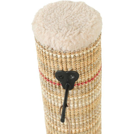 Poteau griffoir chat - ZOLUX - Sisal - Avec jouet suspendu - 60 cm - Boréal - Beige