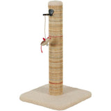 Poteau griffoir chat - ZOLUX - Sisal - Avec jouet suspendu - 60 cm - Boréal - Beige