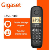 Gigaset Téléphone sans fil noir - BASIC100NOIR