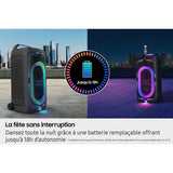 Enceinte - SAMSUNG - MX ST50F/XE - 240 W - Effets lumineux - Bluetooth - Batterie 18h - Roues intégrées - Noir