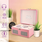 Lecteur CD Vintage - LISCIANIGIOCHI - Barbie Wireless CD Player - Bluetooth - Haut-parleurs stéréo - Des 12 ans - Rose
