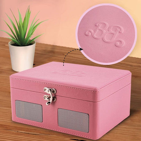 Lecteur CD Vintage - LISCIANIGIOCHI - Barbie Wireless CD Player - Bluetooth - Haut-parleurs stéréo - Des 12 ans - Rose