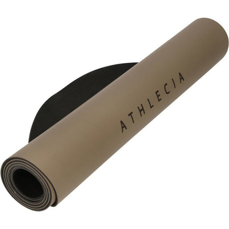 Tapis de Yoga - ATHLECIA - Oliveira - 4 mm - Beige