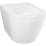 Cuvette WC suspendue compact - GROHE Euro Ceramic - Porcelaine vitrifiée - Sans bride - Blanc