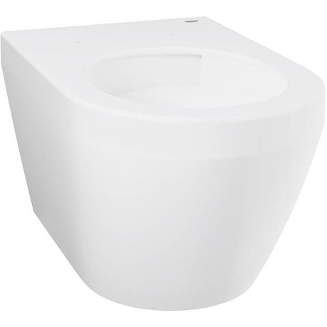 Cuvette WC suspendue compact - GROHE Euro Ceramic - Porcelaine vitrifiée - Sans bride - Blanc