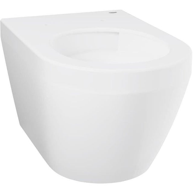 Cuvette WC suspendue compact - GROHE Euro Ceramic - Porcelaine vitrifiée - Sans bride - Blanc