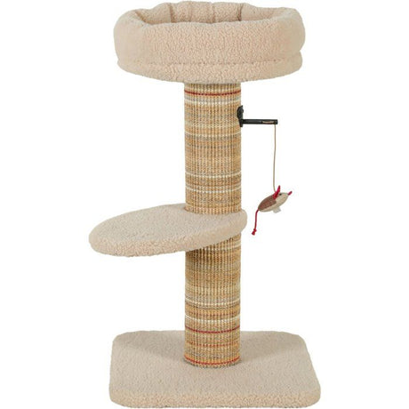 Arbre a chat griffoir - ZOLUX - Stable - Espace de repos - Jeu souris - Sisal - 70 cm - Boréal - Beige