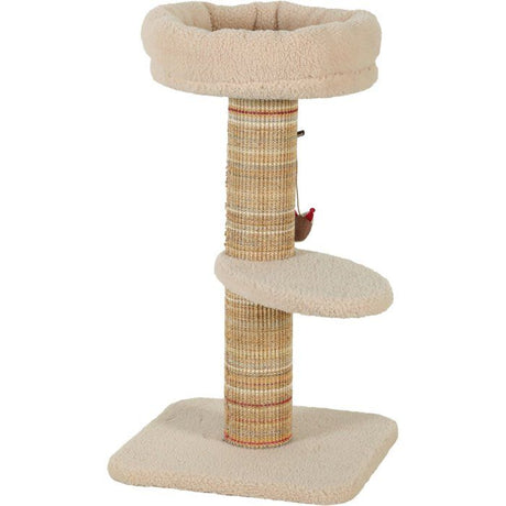 Arbre a chat griffoir - ZOLUX - Stable - Espace de repos - Jeu souris - Sisal - 70 cm - Boréal - Beige