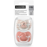 Lot de 2 sucettes symétriques - SUAVINEX - Birdies - SX Pro - 18 mois et plus - Rose