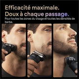 Rasoir électrique - BRAUN - Série 9 9660cc - 60 min - Étanche - Noir