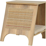 Console pour chat 3-en-1 - ZOLUX - Griffoir sisal, couchage et table d'appoint - 43,5 cm - Boréal - Beige