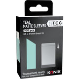 Protege-cartes - Konix - Matte Sleeves 66 x 91 mm compétition - 100 pochettes - Magic The Gathering, Pokémon - Bleu turquoise