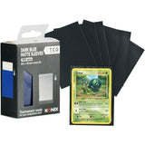 Protege-cartes - Konix - Matte Sleeves 66 x 91 mm compétition - 100 pochettes - Magic The Gathering, Pokémon - Bleu foncé