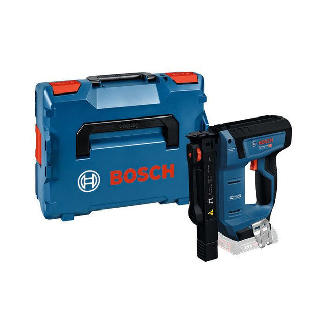 Agrafeuse a bois - BOSCH - GTH 18V-14 L-BOXX - 18V Brushless - Agrafes 6-14 mm - Systeme contre-balancier