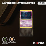 Protege-cartes - Konix - Matte Sleeves 66 x 91 mm pour compétition - 100 pochettes - Magic The Gathering, Pokémon - Rose lavande