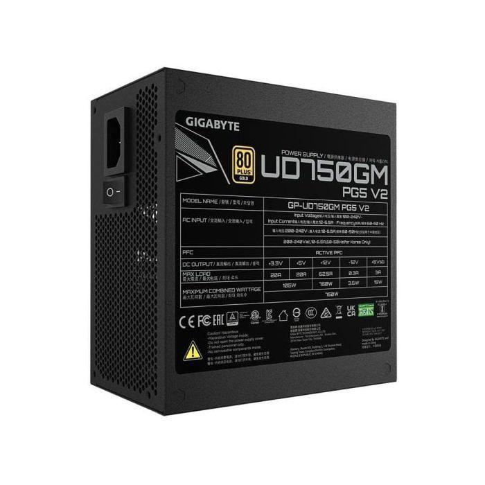 GIGABYTE - GP-UD750GM PG5 V2 80+ Gold - Alimentation - 750 W
