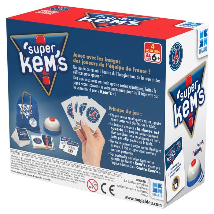 Super Kems Paris Saint Germain - Jeu de société - MEGABLEU - Des 6 ans