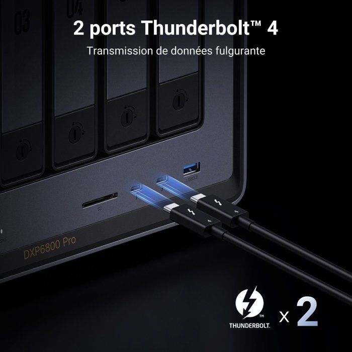 Serveur NAS - UGREEN - DXP6800 Pro - 6 baies - 8 Go