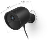 Caméra connectée - Philips Hue - Extérieur - Filaire - Vision nocture - 2K - Bureau - Noir