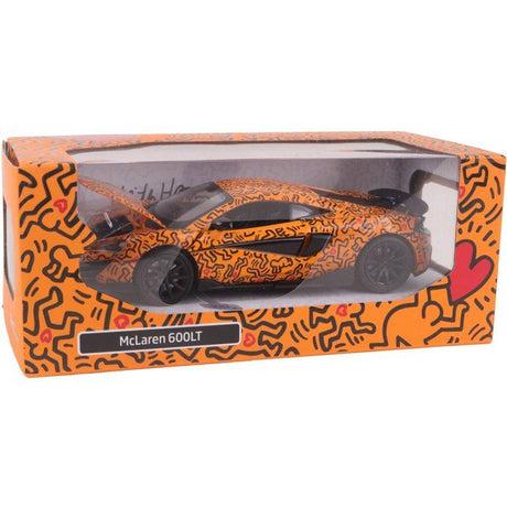 Voiture McLaren 600LT Keith Haring - TURBO CHALLENGE - 029090 - Échelle 1:32 - Sons & Lumieres - Des 4 ans