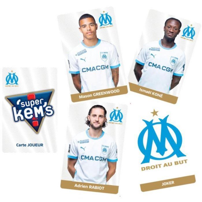 Super Kems Olympique de Marseille - Jeu de société - MEGABLEU - Des 6 ans