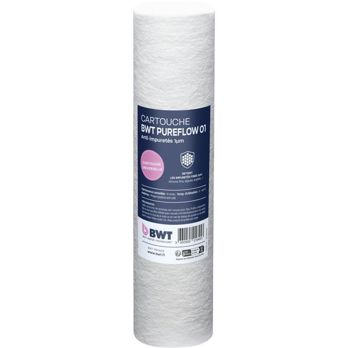 Pack cartouches Triplex - BWT - Pack Triplex - Préfiltration + charbon actif + filtration fine - Prétraitement osmose
