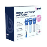 Station de filtration triplex - BWT - PURESKY 50 µm rétro-lavable + ARCTIC 20 µm + PUREBLOCK 10 µm